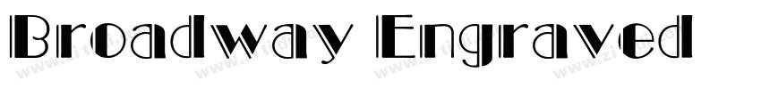 Broadway Engraved 黑体字体转换